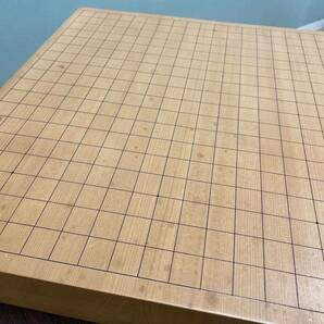 碁盤 囲碁 木製 板厚6cm(2寸) 46×42.5cm 18マス 脚なし へそなし卓上碁盤 17621の画像1