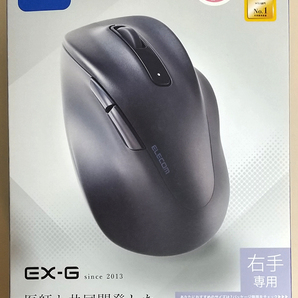 【新品】右手専用 ワイアレスマウス EX-G M-XGL30DBSKBK Lサイズ 2.4GHz エレコム 黒◆送料520円の画像2