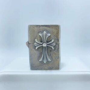 CHROME HEARTS ZIPPO old クロムハーツ ジッポー オールド 1997 sterling シルバー silver LIGHTER オイルライター クロス ヴィンテージの画像1