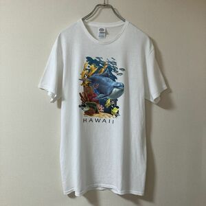 ◆【綺麗】00s，DELTA｜デルタ，半袖Tシャツ，丸胴，イルカ，マリン系，コピーライト2007