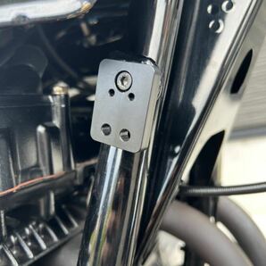 KZ1000LTD KZ1000MK2 リフレクター 取り付け ブラケット アルミ削り出し ブラックアルマイト Z1 Z2 KZ750 KZ900 Z1R FXの画像7