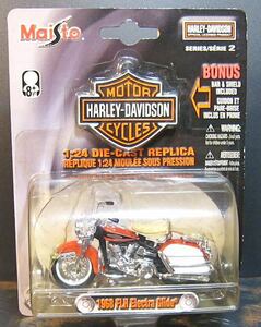 Maisto マイスト 1/24 Harley-Davidson ハーレー ダビッドソン 1968 FLH エレクトラグライド ブリスター未開封