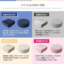 ふかふかクッション【ネイビー/正方形】低反発 高反発 座布団 ウレタン フロアクッション 椅子 座椅子 おしゃれ　在宅　インテリア_画像6