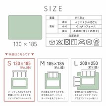 【ダークグレー/130×185】ラグ カーペット ラグマット 洗える 約1.5畳 オールシーズン 抗菌 防ダニ 床暖房対応 フランネル 絨毯 北欧_画像10