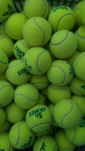 ダンロップ　セントジェーム2ヶ月使用（2024年2月～3月）70球　中古　テニスボール