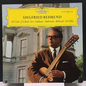 ◆ Siegfried Behrend ◆ De Visee, J.S. Bach, Sor, Guiliani ◆ 独盤 Grammophon