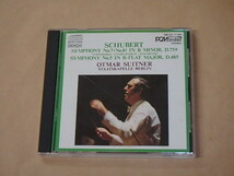 シューベルト：〈未完成〉交響曲第5番　/　OTMAR SUITNER（オトマール・スウィトナー）/　CD_画像1