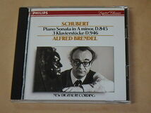 シューベルト:ピアノ・ソナタ&3つの小品　/　アルフレッド・ブレンデル （Alfred Brendel）/　CD_画像1