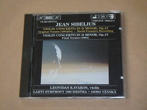 Jean Sibelius: Violin Concerto in D minor,Op.47　/　Leonidas Kavakos（レオニダス・カヴァコス）/　オーストリア盤　CD