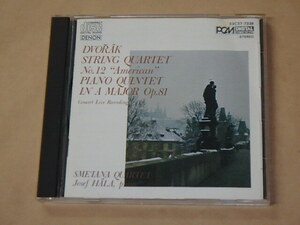 ドヴォルザーク： String Quartet No. 12 American - Piano Quintet In A Major Op. 81　/　Smetana Quartet（スメタナ弦楽四重奏団）/　CD