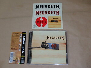 リスク　/　 メガデス（MEGADETH）/　CD　/　帯付き　/　ステッカー付