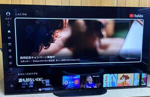 【E112】手渡し限定 中古良品 SONY ソニー KJ-55A9G 55インチ 4K有機ELテレビ ブラビア 高画質 2019年製 リモコン付き 大型テレビ