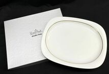 【E125】新品 未使用 ローゼンタール Rosenthal studio-line オーバルプレート 大皿 ゴールドライン 33cm ブランド食器 洋食器 b_画像1