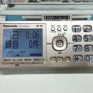 【D994】パナソニック FAX おたっくす KX-PZ300DL-N ピンクゴールド 子機付き 固定電話 家電 家庭用 ファックスの画像2