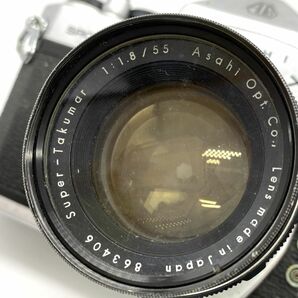 【E350】レトロカメラ ASAHI PENTAX ペンタックス 2台セット 一眼レフ フィルムカメラ SP/SV 現状 ジャンク扱いの画像4