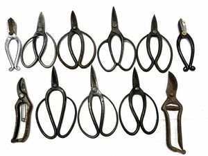 [E450] Showa Retro that time thing pruning ./ tongs 1 1 pcs set sale Zaimei equipped . Japanese cedar / hill ./ gold star etc. antique bonsai gardening b