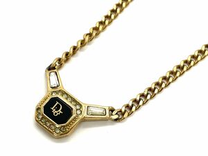 【E438】アンティーク Christian Dior クリスチャンディオール ネックレス レトロ 希少品 アクセサリー ゴールド b