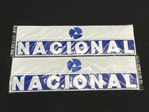 [E479] new goods unopened i-ll ton * Senna NACIONAL National badge 2 point set 30.5cm×8.2cm/ patch F1 racing Driver F1 b