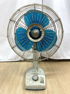 【E261】動作品 レトロ扇風機 National ナショナル ELECTRIC FAN 30BC 3枚羽根 青 高さ約59cm 昭和レトロ ヴィンテージ 当時物 b