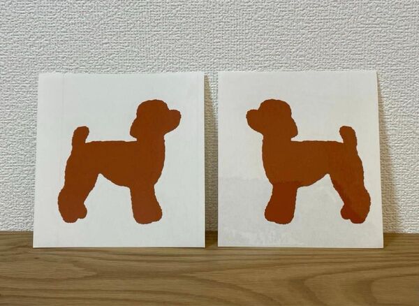 *トイプードル シルエット *カッティング ステッカー 犬