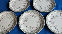 送料無料★★ノリタケ Noritake HANA SARASA ４４０９　花更紗　ケーキ皿　中皿　5枚セット ★_画像5