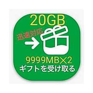 マイネオ mineo パケットギフト 9999MB*2 約20GBの画像1