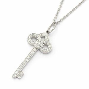  Tiffany f rule doli ski pendant Pt950 new goods finish settled key motif necklace key key used free shipping 