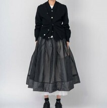 新品 BLACK COMME des GARCONS ブラックコムデギャルソン 20AW Layered Wool Cardigan レイヤードカーディガン 1F-N001 XL 定価40,700円_画像3