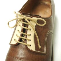 SONOMITSU そのみつ Blucher Plain Toe Cordovan コートバンプレーントゥシューズ S900-14M 24 1/2 Brown × Natural 定価96,800円 g16392_画像6