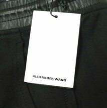 新品 T by ALEXANDER WANG アレキサンダーワン ウエストレザー イージーショートパンツ 401806P14 XS Black 定価29,700円 ショーツ g12806_画像3