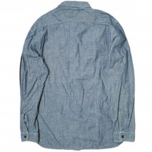 RRL x BEAMS PLUS ダブルアールエル ビームスプラス 別注 アメリカ製 Chambray Shirt 40s U.S.NAVY シャンブレーシャツ M Double RL g16484_画像2