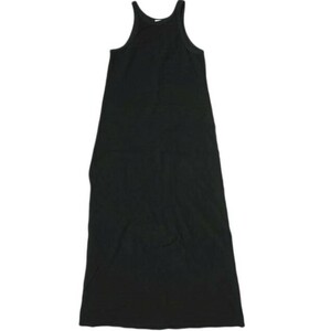 CITYSHOP シティショップ 20SS AMERICAN SLEEVE DRESS アメリカンスリーブドレス ブラック ノースリーブ パイル マキシ ワンピース g16502