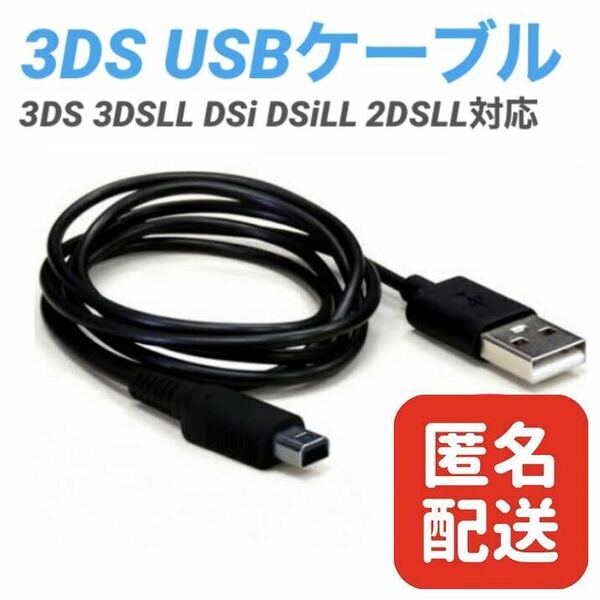 ニンテンドー3DS 充電ケーブル 充電器 USBタイプ 1.2m匿名配送 USBケーブル