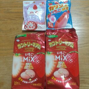 不二家 カントリーマアム いちごMIX 14枚入×2袋&ガツン、といちごグミ&いちごケーキグミ カバヤ