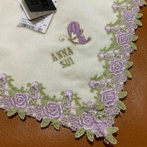 《最終価格》ANNA SUI アナスイ　大判（29cm×29cm）　タオルハンカチ　ショップパッケージ　シール付き