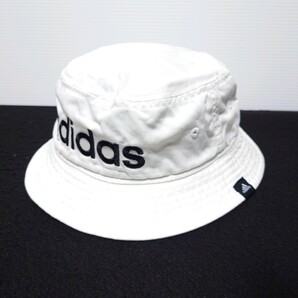 adidas アディダス バケットハット 帽子 L メンズ ホワイト 白