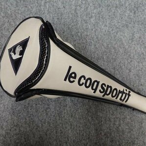 ルコック le coq sportif ルコックスポルティフ 1W用 ドライバー用 マグネット式 ヘッドカバー ホワイト/ブラックの画像1