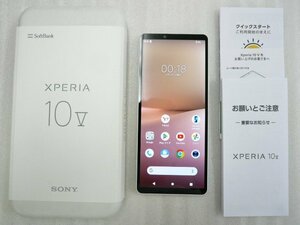 @【中古】 美品！ SIMロック解除済み SONY XPERIA 10 V ホワイト A302SO 6GB/128GB ソフトバンク版 スマートフォン ソニー エクスペリア10V