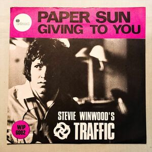 ◆67年 スウェーデンORG MONO◆ TRAFFIC / PAPER SUN ◆貴重ジャケット付き/ISLANDピンクEYEラベル