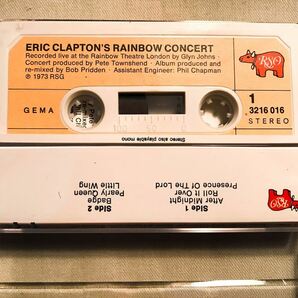 ◆ドイツORG カセットテープ◆ ERIC CLAPTON / RAINBOW CONCERT ◆の画像2