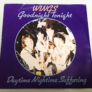 ◆イタリアORG◆ WINGS / GOODNIGHT TONIGHT ◆貴重ジャケット付き/PAUL McCARTNEYの画像1