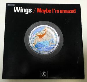 ◆フランスORG◆ WINGS / MAYBE I'M AMAZED ◆貴重ジャケット付き　/PAUL McCARTNEY