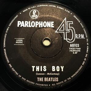 ◆オーストラリアORG◆ BEATLES / I WANT TO HOLD YOUR HAND ◆PARLOPHONE黒ラベルの画像3