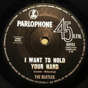 ◆オーストラリアORG◆ BEATLES / I WANT TO HOLD YOUR HAND ◆PARLOPHONE黒ラベルの画像2