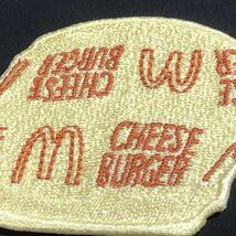 マクドナルド　ワッペン　スピーディー　チーズバーガー　ミニサイズ（約５cm） ２枚セット_画像7