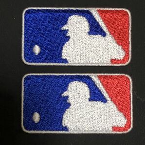 MLB バッターマン ミニサイズ （約５cm） ２枚セット ワッペン カブスカラーの画像4