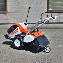 【山形】美品 クボタ 耕運機 TRS700 陽菜 最大6.3馬力 管理機 KUBOTA 土寄せ 畝立 耕運 ロータリー 家庭菜園 簡易清掃 東北 保管 中古_画像4