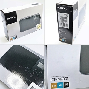 SONY ICF-M780N ソニー FM/AM/ラジオNIKKEI PLLシンセサイザーラジオ 2019年製 電源コード 箱付き 008FEZFI12の画像9