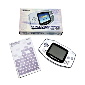 Nintendo GAMEBOY ADVANCE AGB-001 nintendo Game Boy Advance silver owner manual box attaching 004FUZFI36