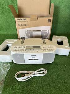 (美品)TOSHIBA CDラジオ カセットレコーダー TY-CDH7-W